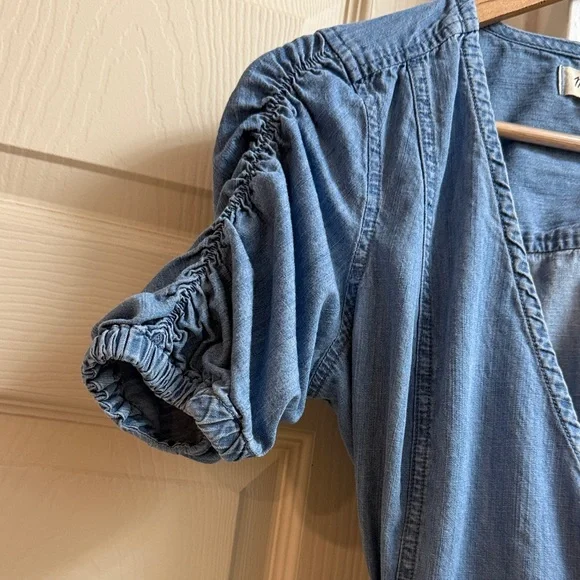 Madewell Blue Denim Mini Dress - Picture 2 of 10